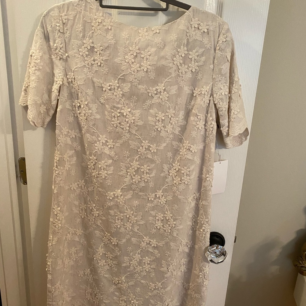 W by Worth Cream Lace Midi Dress - Picture 3 of 5